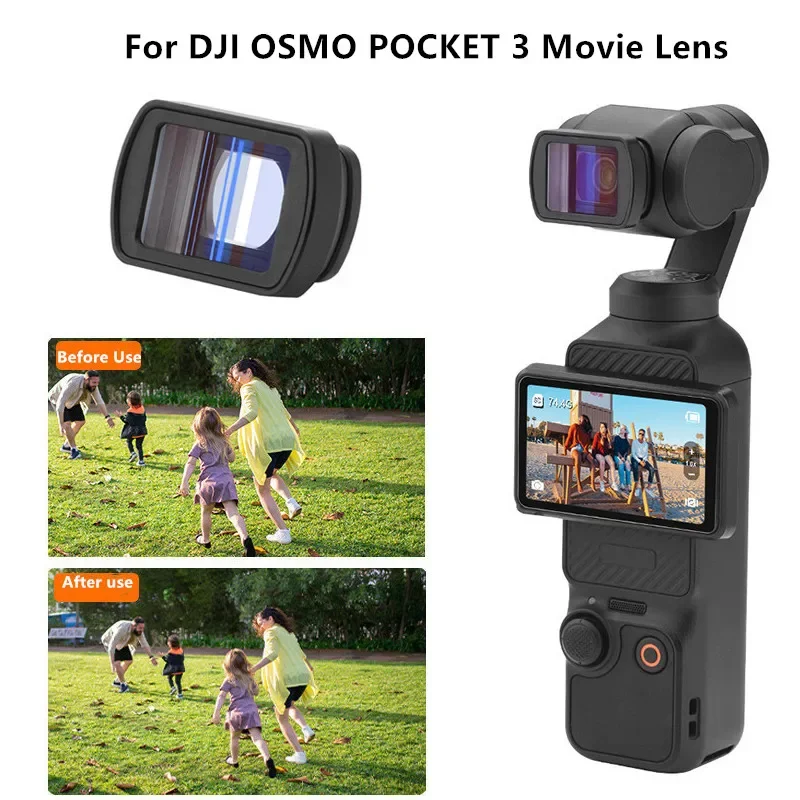 POCKET 3 Movie Lens 1.15X filtri per lenti Widescreen Gimbal filtri larghi per DJI OSMO POCKET 3 Action Camera accessori