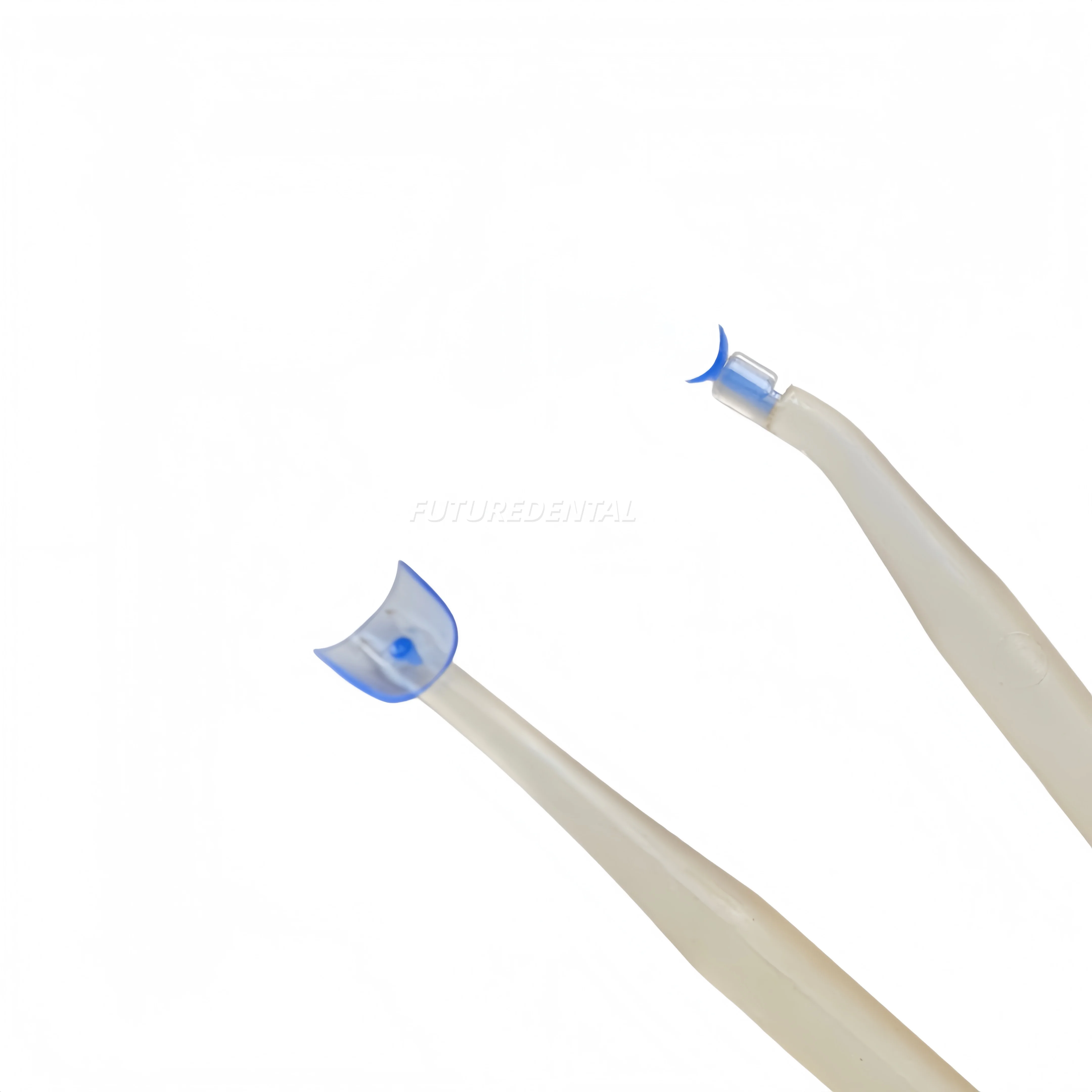 Dental Matrix Forms Cervical Transparent Blue Matrices with Handle M11 1.0 For Gingival Class V Cure-Thru Restoration