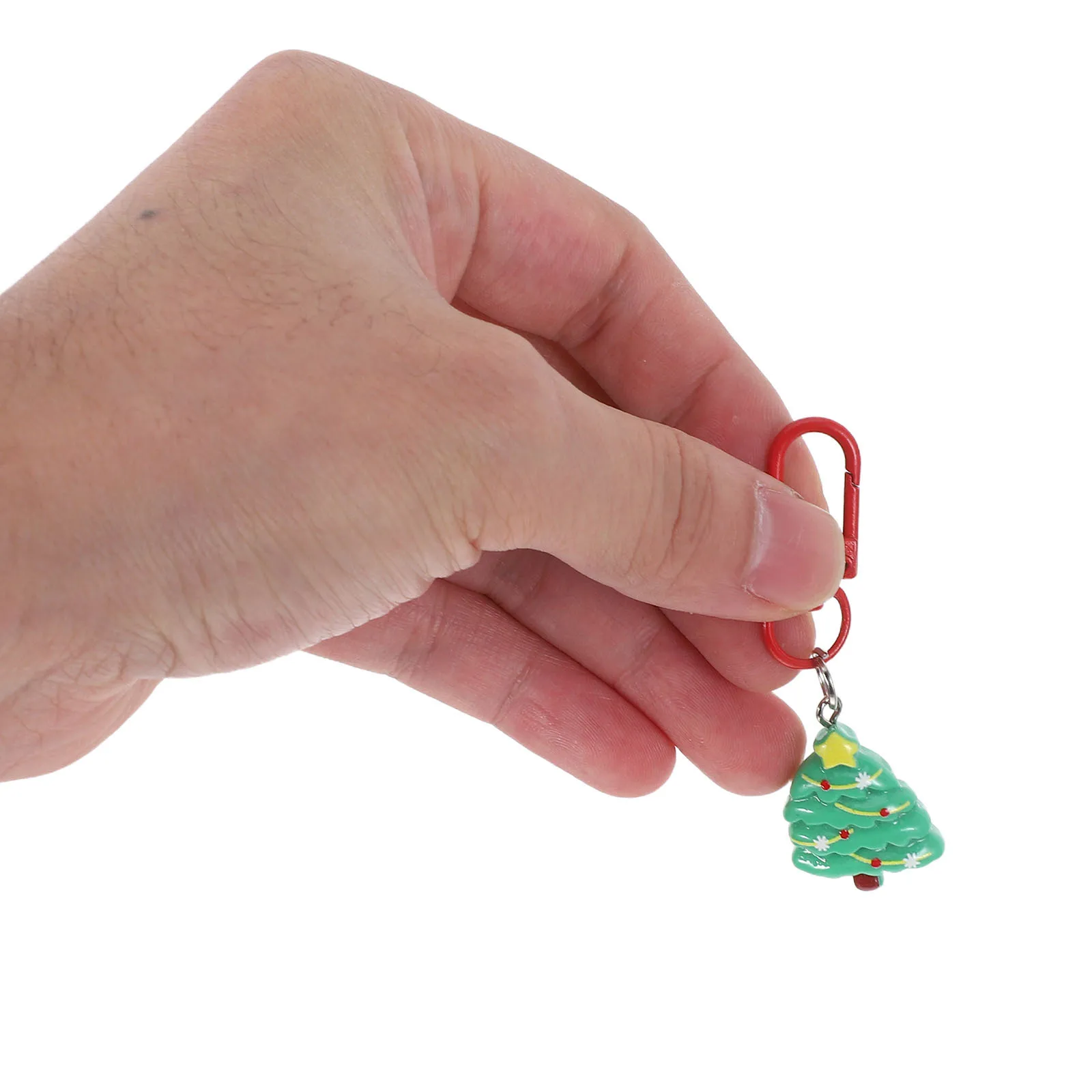 24 قطعة مجموعة حلقات المفاتيح عيد الميلاد: ثلج الرنة الزنجبيل رجل سانتا المفاتيح 2.71X0.79X0.28In عطلة سحر عيد الميلاد تخزين الحفلات #1