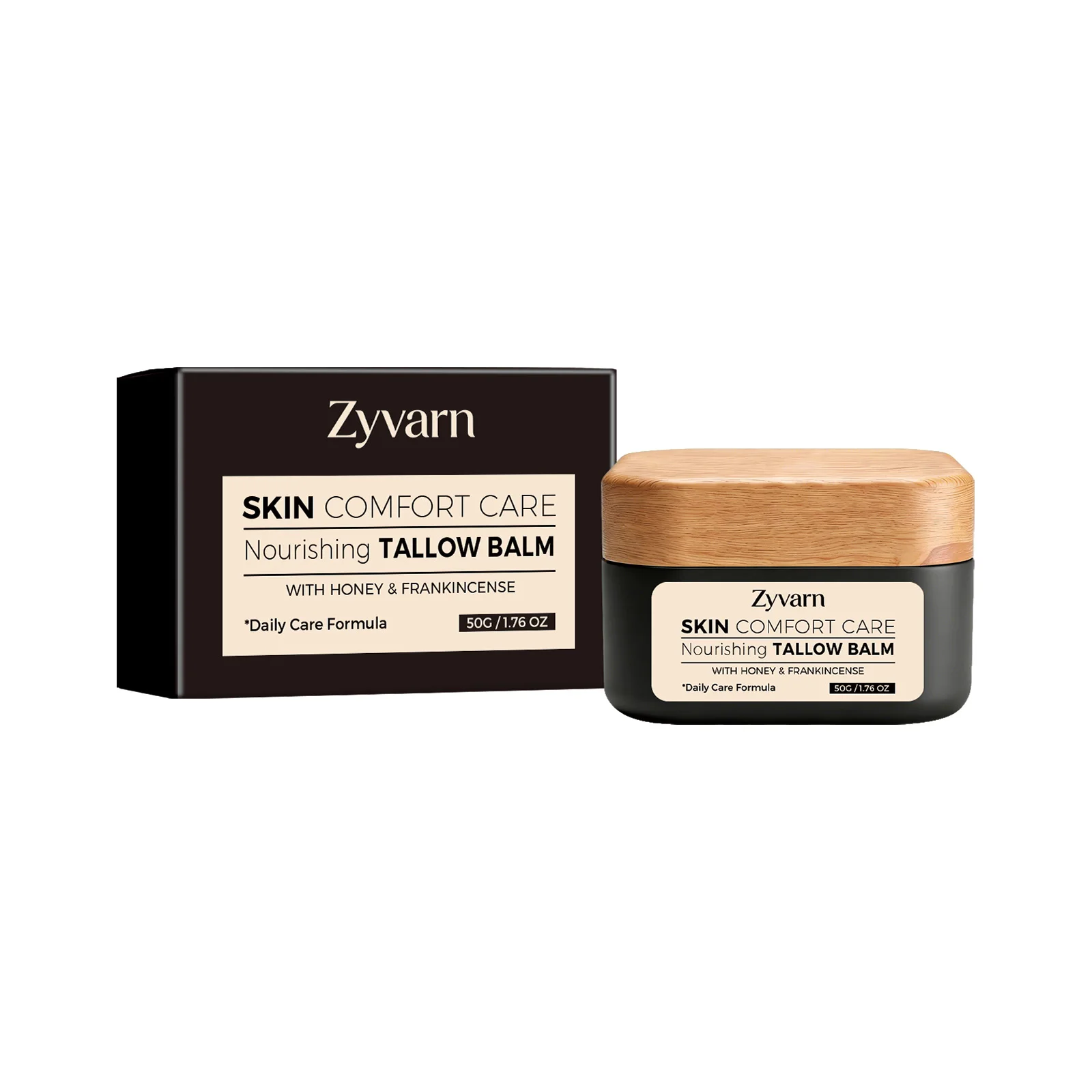 Zyvarn Beef Tallow Lasting Soothing Firming Increase Elasticity Repair Pore Dry Nourish Brighten Smooth Moisturizing Body Cream