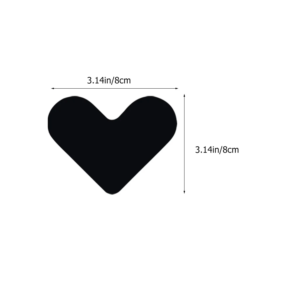 8 قطعة وسادة سجادة غير قابلة للانزلاق على شكل قلب تصميم رقيق للأرضيات المصنوعة من الخشب الصلب بدون بقايا للاستخدام المنزلي