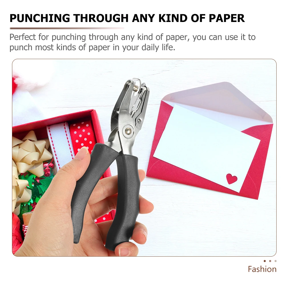 

2pcs Handheld Hole Puncher Ergonomic Metal Paper Punch Single Hole Office Home Craft Diy Portable Durable Sturdy For Adults