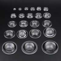 15 18 20 30 32mm 35mm 36mm 42mm 45mm 48mm 50mm Plano Convex Acrylic Condenser Lens for COB LED Flashlight Bike Light Headlamp
