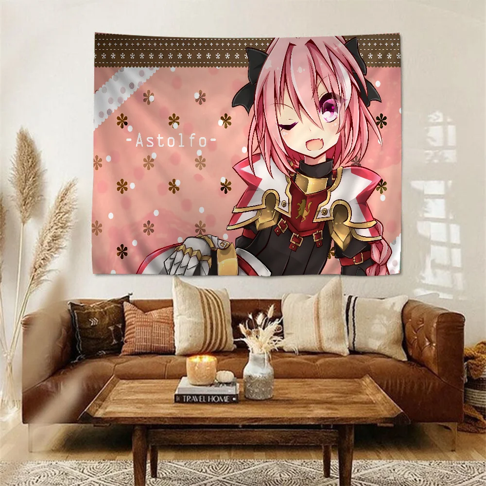 

Astolfo Anime Girl Theme Birthday Party Custom Decoration Background Cloth Cartoon Style Pull Flag Background Decoration Venue