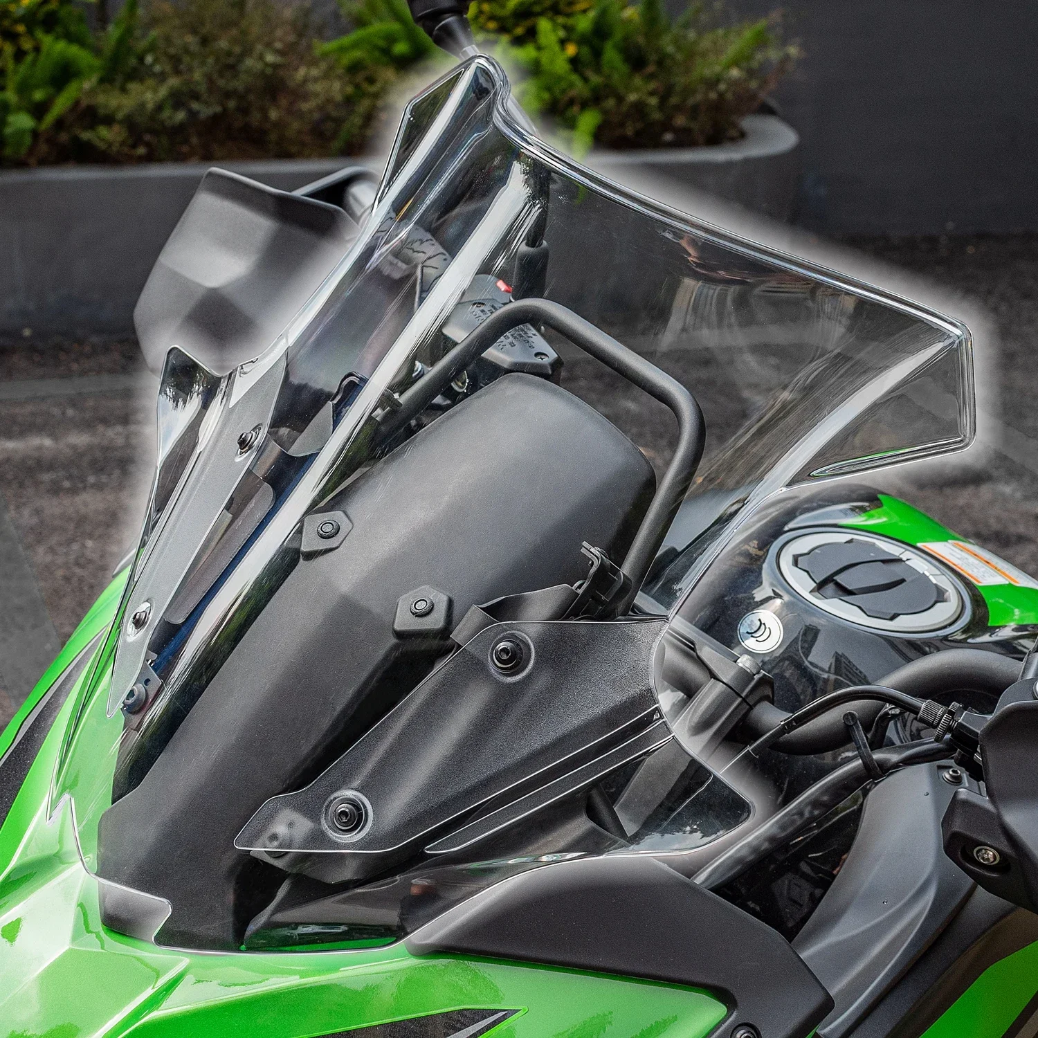 Parabrezza per Kawasaki Versys 650 2022 2023 2024 2025 2026, Deflettore Vento Moto, Accessori Motocross