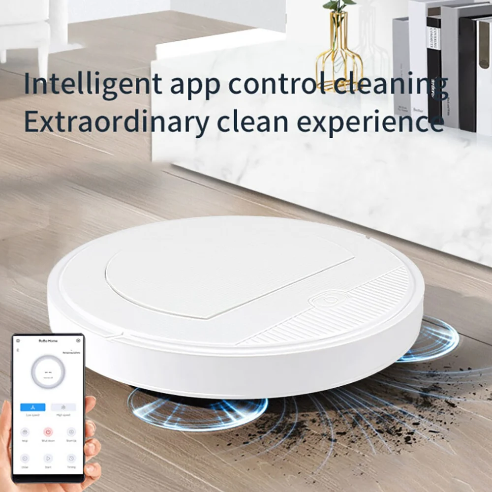 Robot Vacuum Cleaner Smart Ultra Thin Automatic Sweeping Suction Towing 3 in 1 APP Remote Control