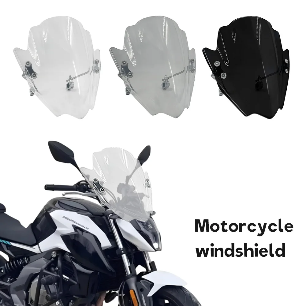 

For CFMOTO NK650 NK400 2021-2024 New Universal Windshield Cover Motorcycle Windscreen Adjustable Windscreen 22MM 25MM 28MM