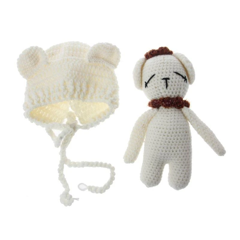 76HF Baby Gift Newborn Girls Boys Photography Prop Photo Crochet Knit Hat