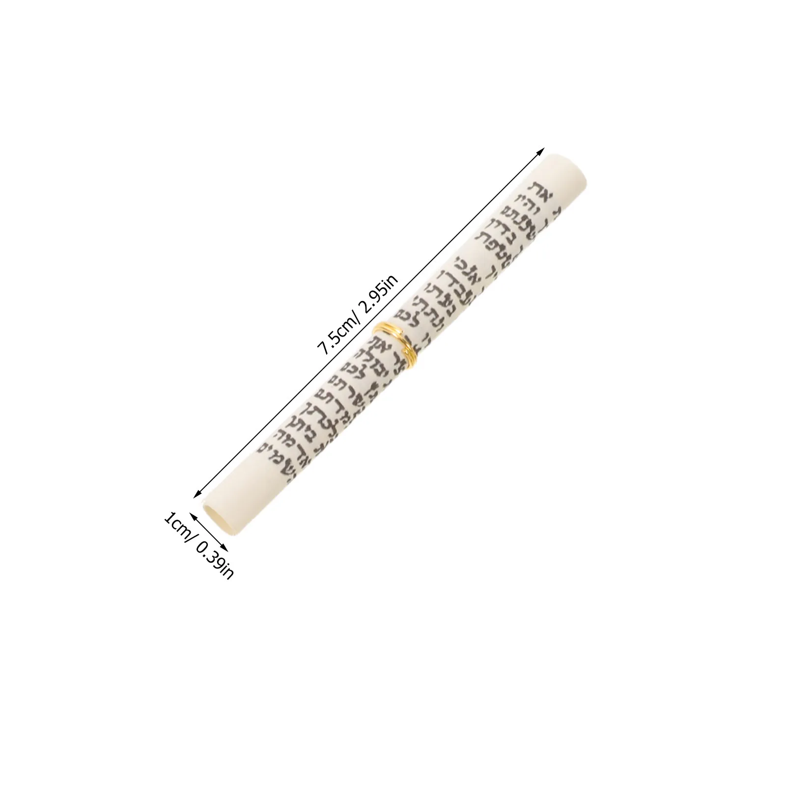 15Pcs Kosher Mezuzah Paper Scroll Hebrew Home Blessing Door Scrolls Jewish Parchment Roll Rolled Scroll Holder Silver Hoop Gift