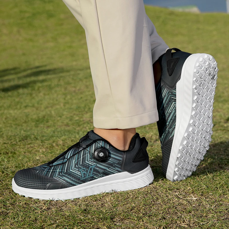 

Golf sports shoes men's style four season anti slip fashion indoor outdoor breathable travel leisure wear-resistant motion shoes