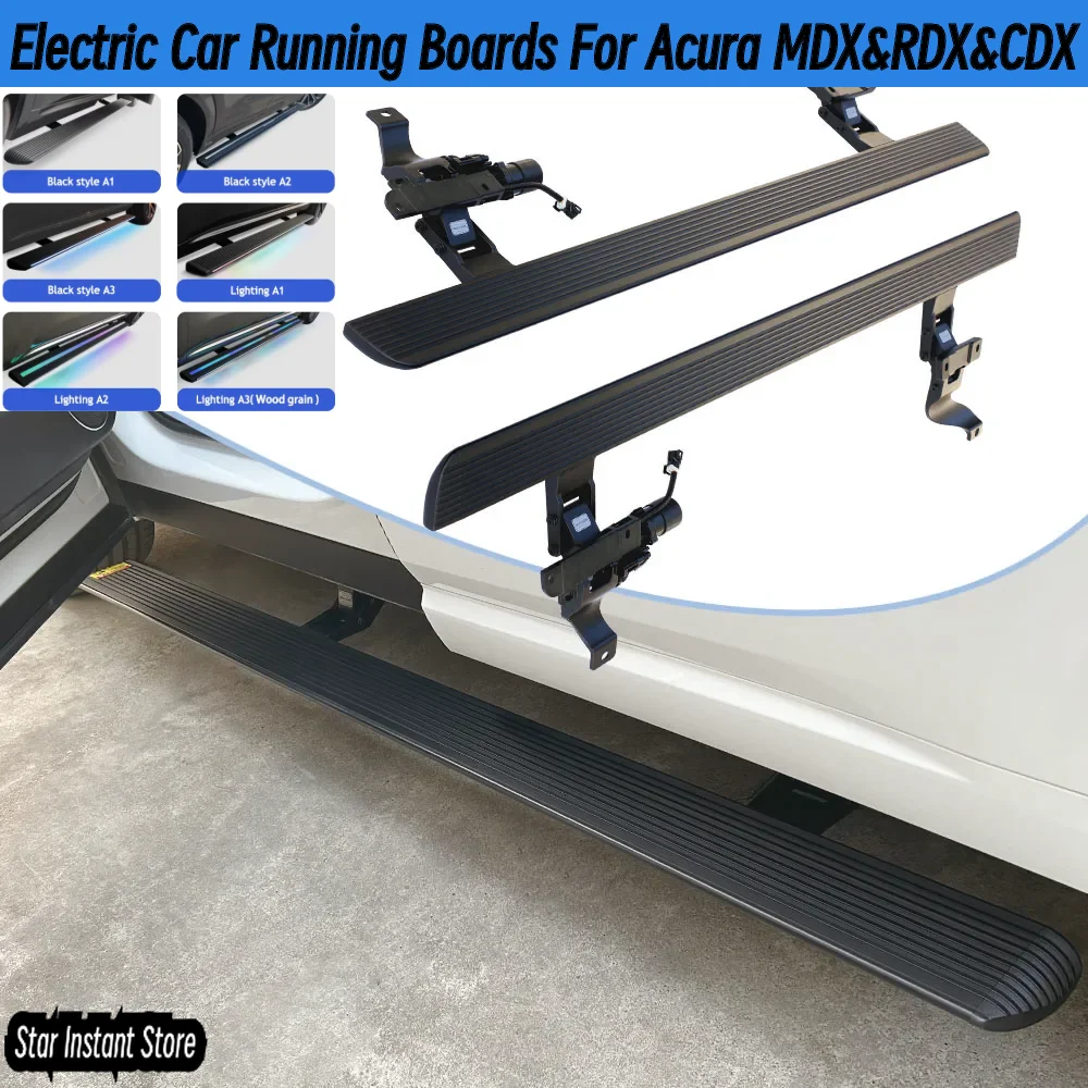 

Auto Retractable Running Boards for Acura MDX&RDX&CDX, Electric Side Steps with LED Lights Anti-Slip Pedal