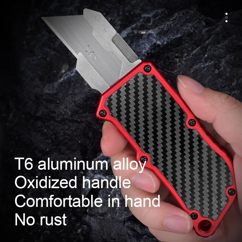 

High Quality SK5 Blade Utility Knife Aeronautical Aluminium Handle EDC Outdoor Multitool Tool Paper Sharp Cutter Pocket Knives