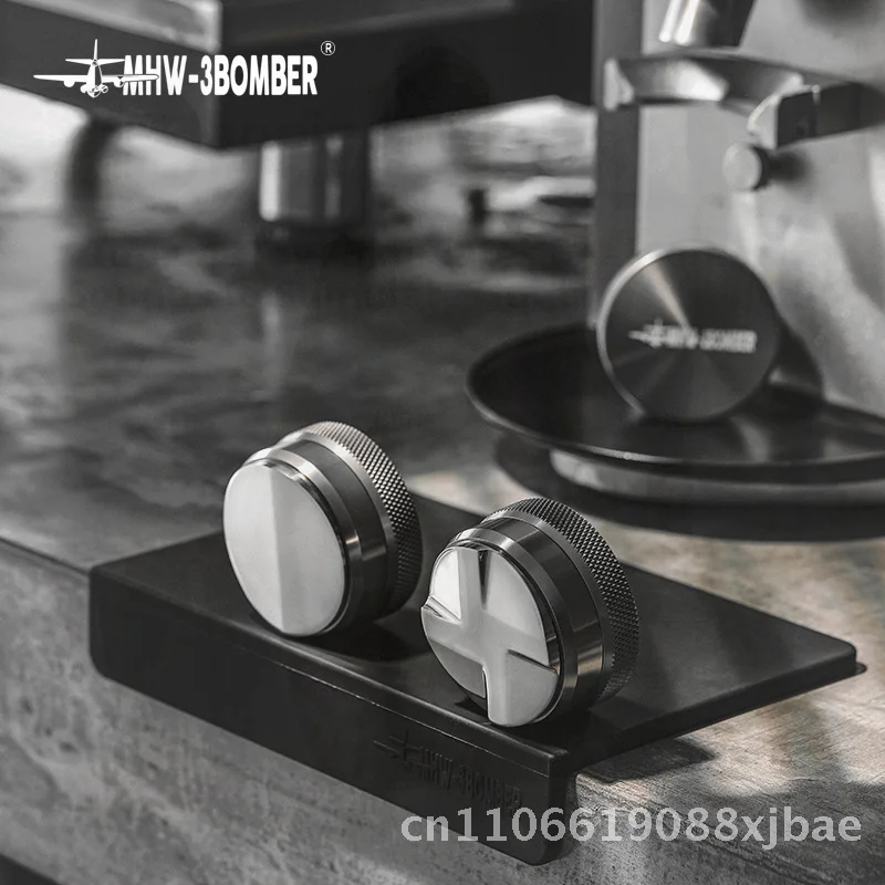 

MHW-3BOMBER Italian Coffee Powder Hammer Four Paddle Thread Stainless Steel Bomber Cloth Device CD Pattern 51/58mm