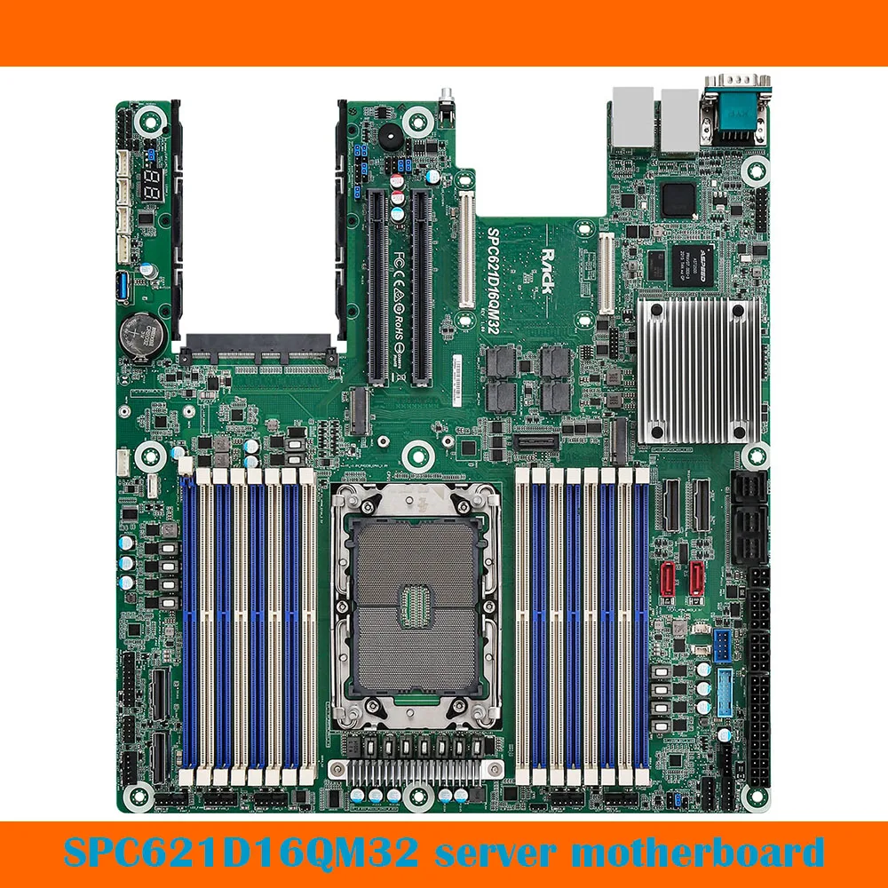 For ASRock SPC621D16QM32 Server Motherboard Supports 3rd Gen  Xeon DDR4 LR/RDIMM Fully Tested