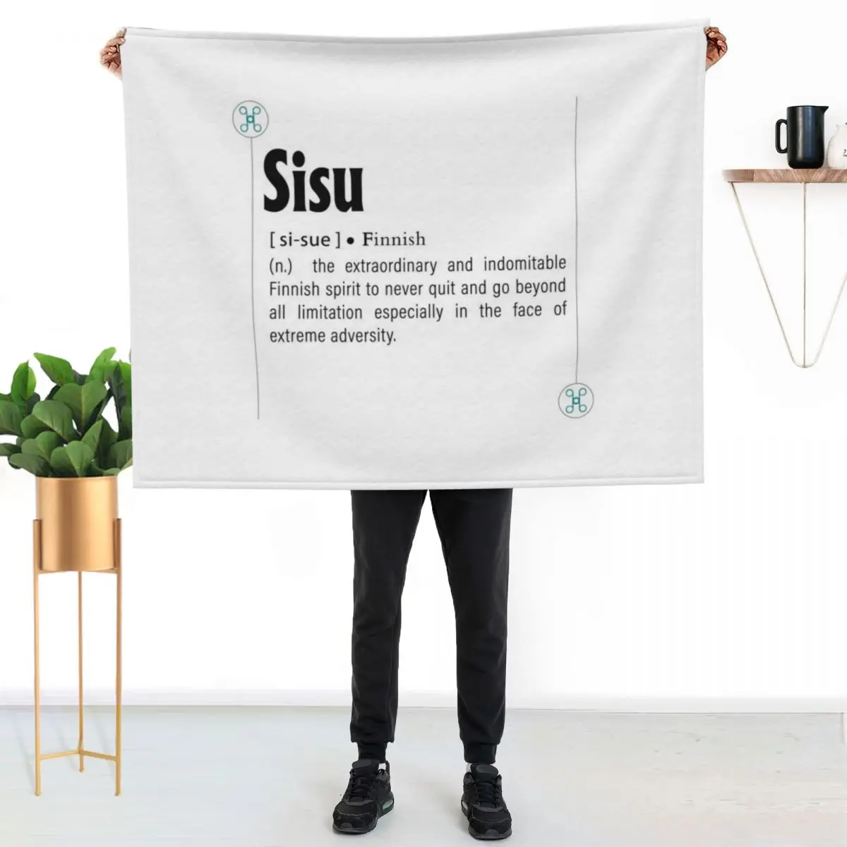 

Sisu: Definition of Finnish word Throw Blanket Spring Fall Cozy Throw Blanket for Couch