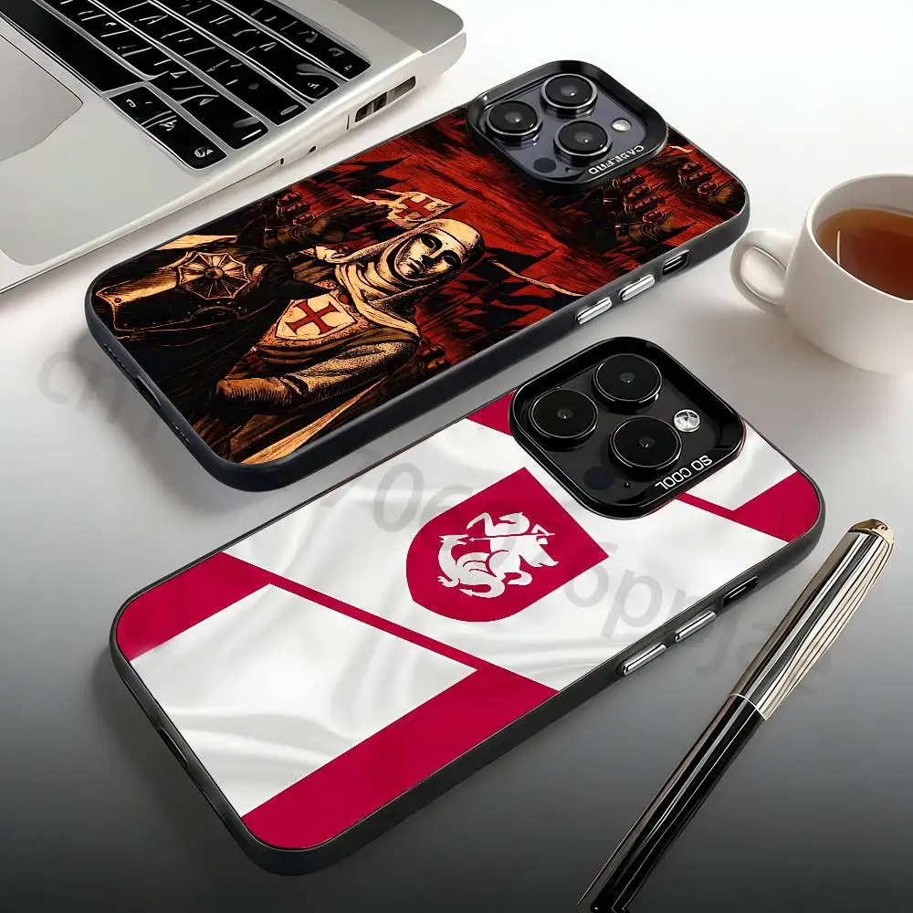 

Georgia Flag Phone Case For iPhone 17,16,15,14,13,12,11,Pro,Max,Plus,Mini Candy Matte Shockproof Cover