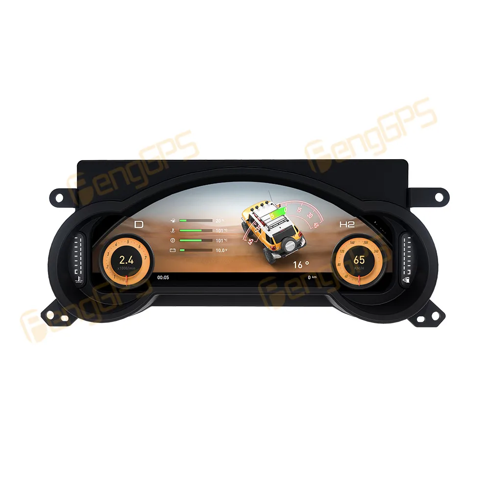 12.3 Inch HD Full LCD Digital Instrument Cluster Multifunctional Dashboard Display For Toyota FJ 2008-2023 Car Accessories