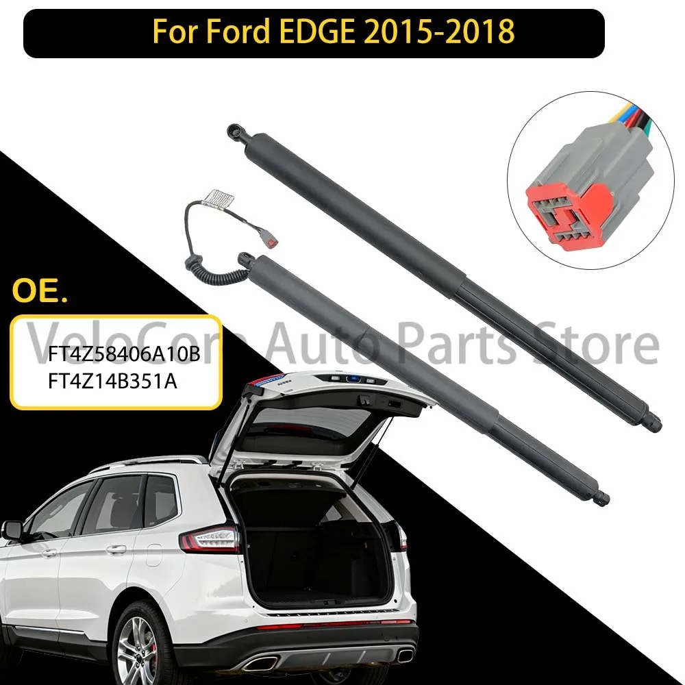 Пара задних багажников, подъемная опора люка, открывалка для Ford EDGE 2015-2018 SE SEL Sport, электрические газовые стойки задней двери Пара задних багажников, подъемная опора люка, открывалка для Ford EDGE 2015-2018 SE SEL Sport, электрические газовые стойки задней двери