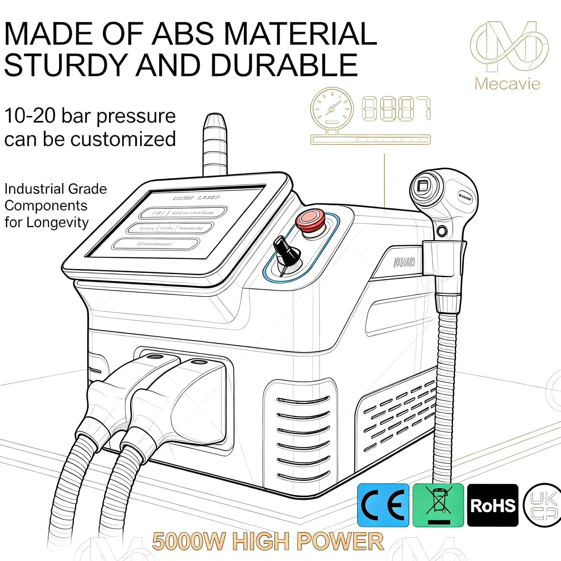 Professional Beauty Equipment Machine With Dual Handle Design Hair Care Device And Skin Care Tool For Salon Use Portable Aesthetic Equipment For Men And Women Multi Function Beauty Machine Factory Direct Supply With Global Shipping Support