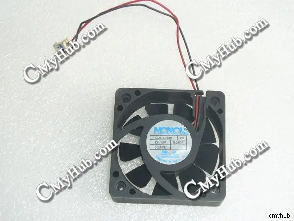 For NONOISE G5015S12D DC12V 0.080A 5015 5CM 50MM 50X50X15MM 2pin Cooling Fan G5015S12D