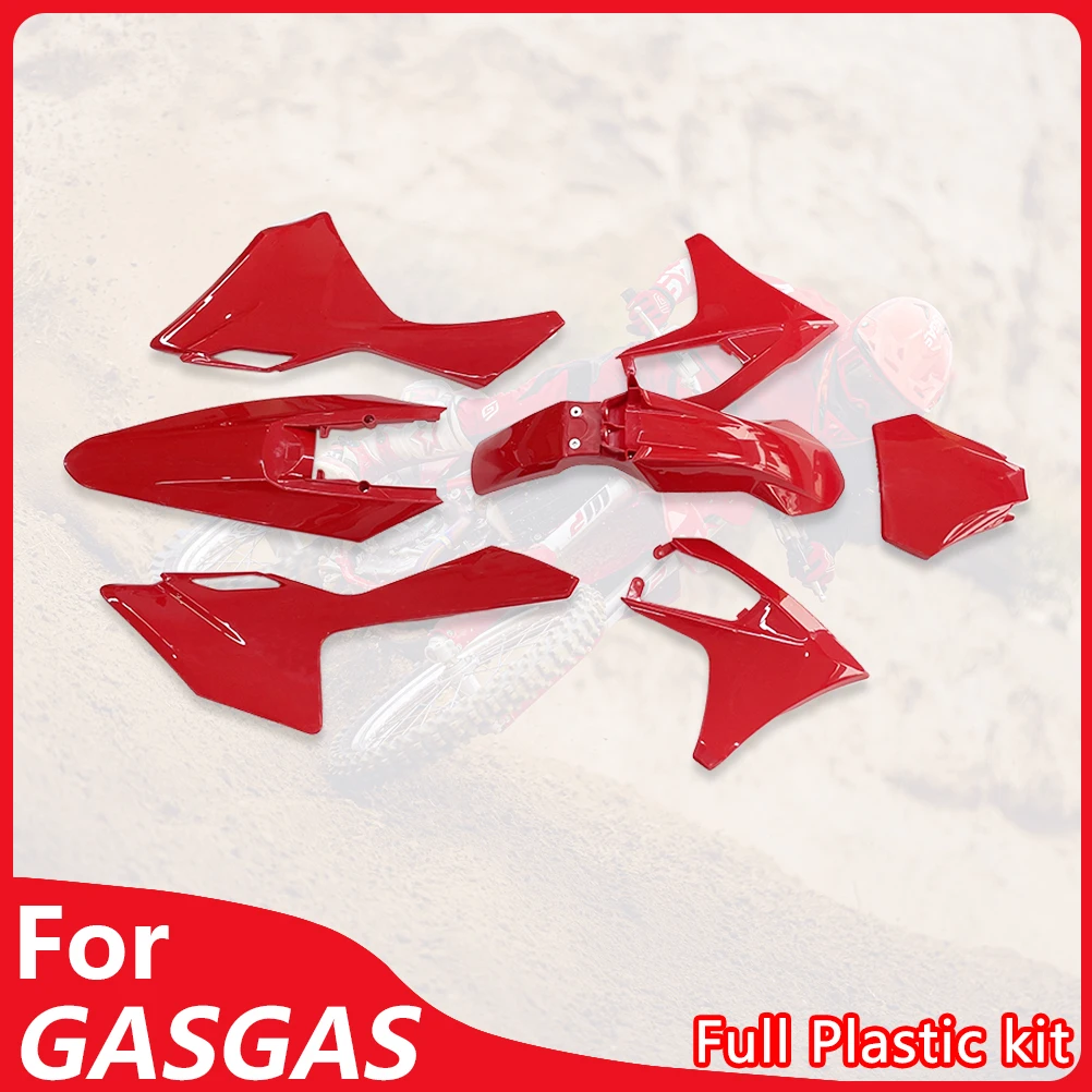 

Полностью пластиковый комплект 24-25, для мотоцикла GASGAS EX MC 250/300, пластиковое крыло, полный комплект обтекателя, передние и задние брызговики, боковая крышка