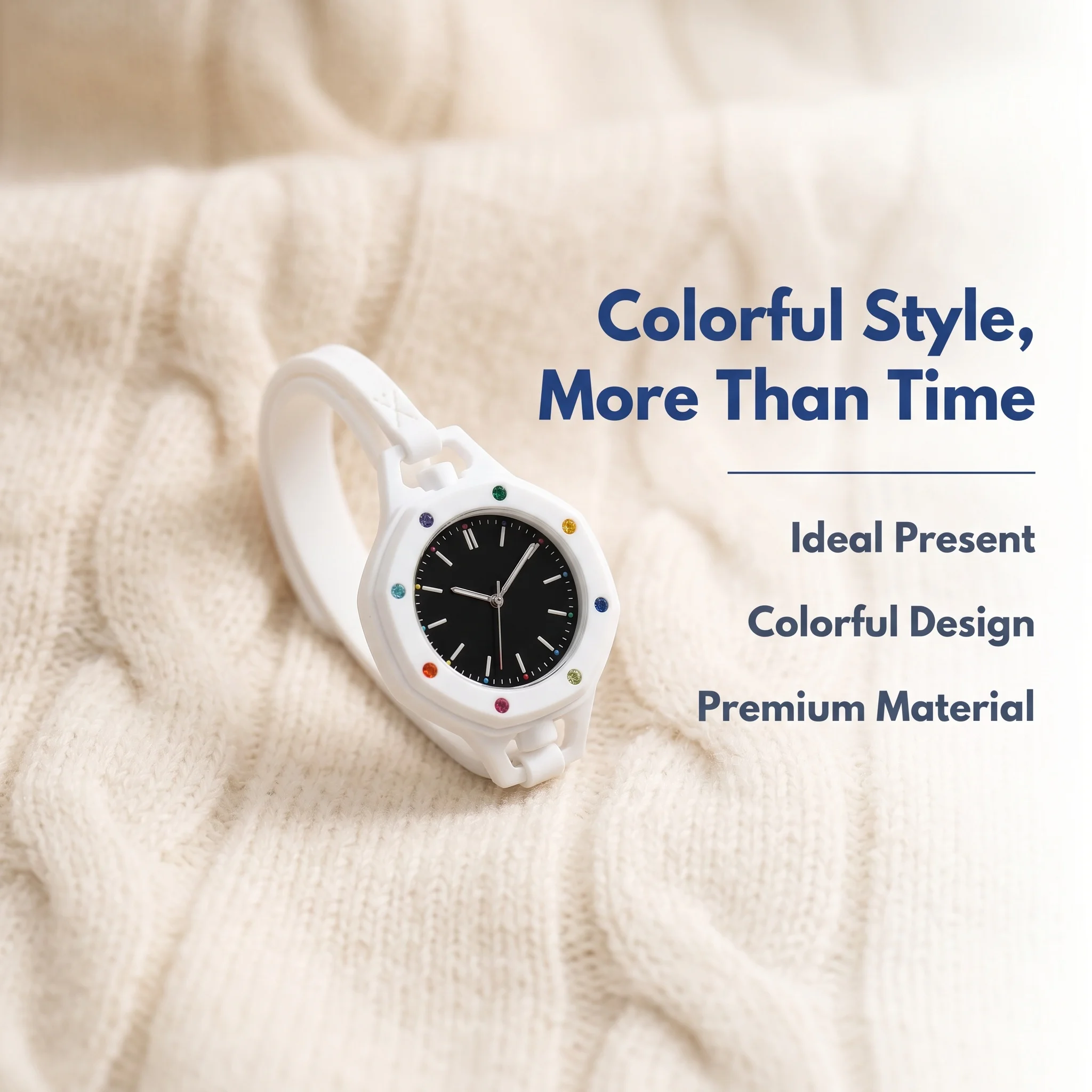 Aesthetic Octagonal Necklace Watch, Trendy Candy Color Pendant Pocket Watch, Creative Dopamine Jewelry Gift for Girls