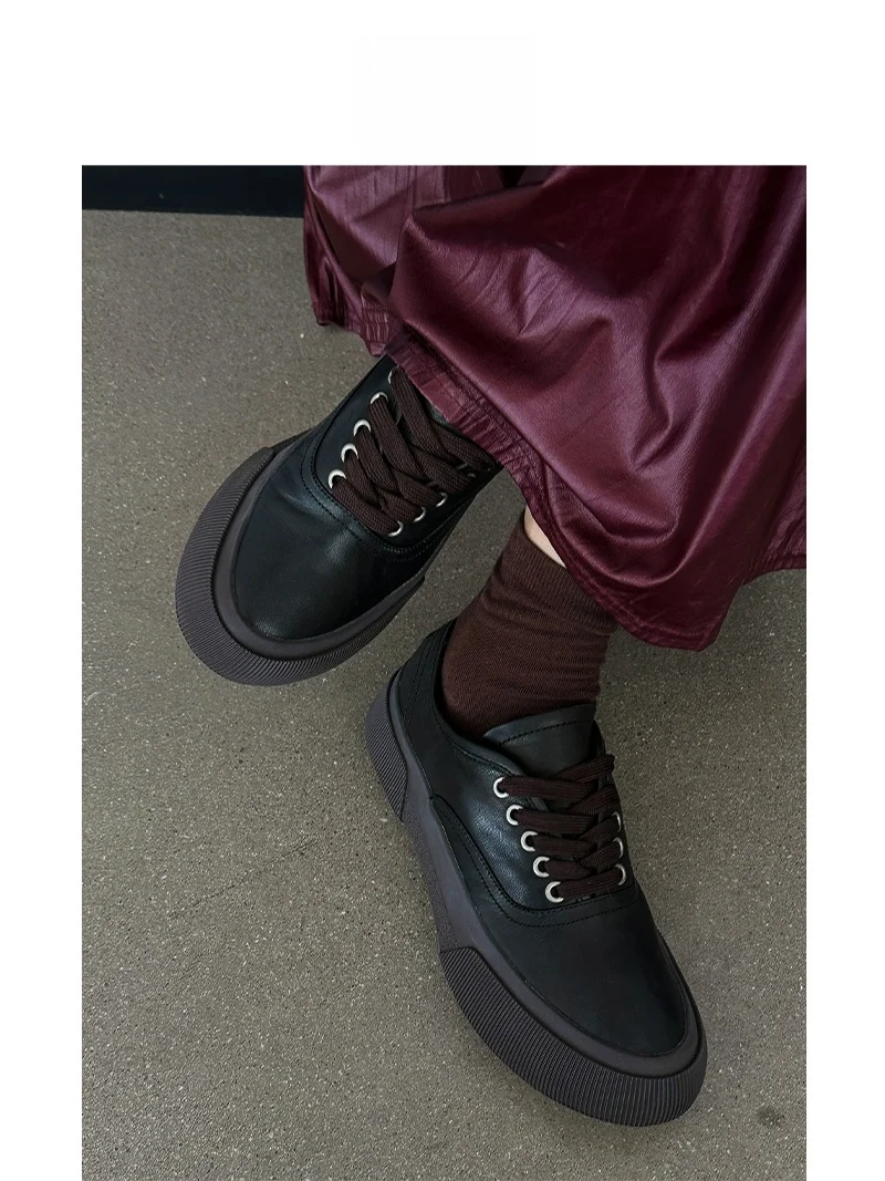 

Женские кожаные кроссовки SGIRL TWTW в стиле ретро, новинка 2025 года, винтажные, удобные, универсальные, повседневные, модные