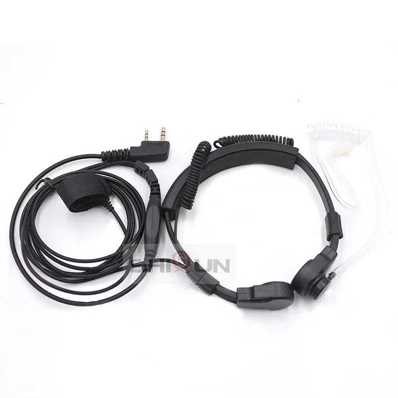 Throat Microphone Mic Quansheng UVK5 UVK58 PTT Earpiece Headset for Baofeng Radio UV-5R DM-1701 Walkie Talkie Throat HeadphoneS