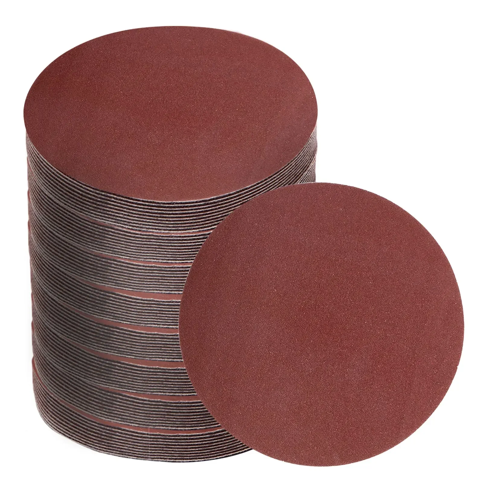 80Pcs Sanding Discs 8inch Set,Assorted 80-800 Grits Round Sanding Paper for Random Orbital Sander  Hook and Loop Sandpaper