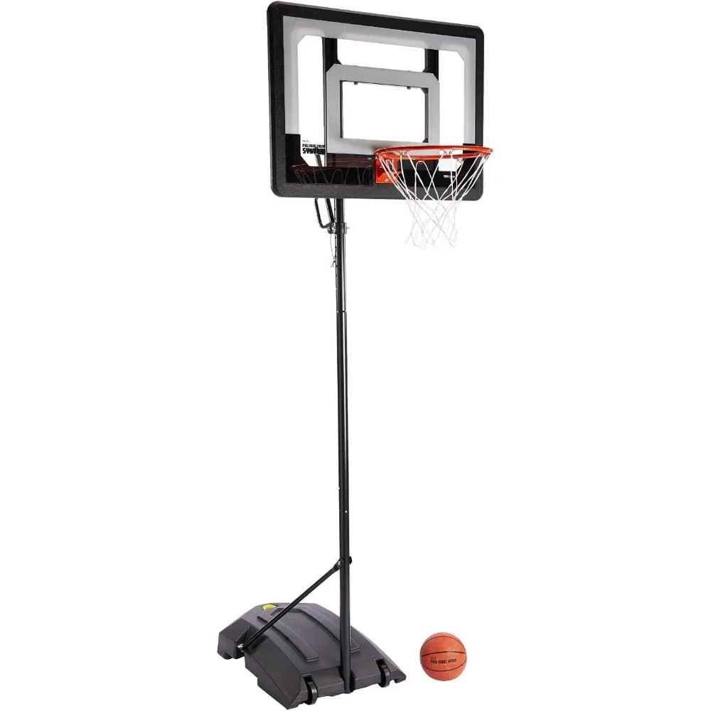 Basketball Stand Mini Hoop Basketball System With Adjustable-Height Pole and 7-Inch Ball Equipment Training Indoor Items Team