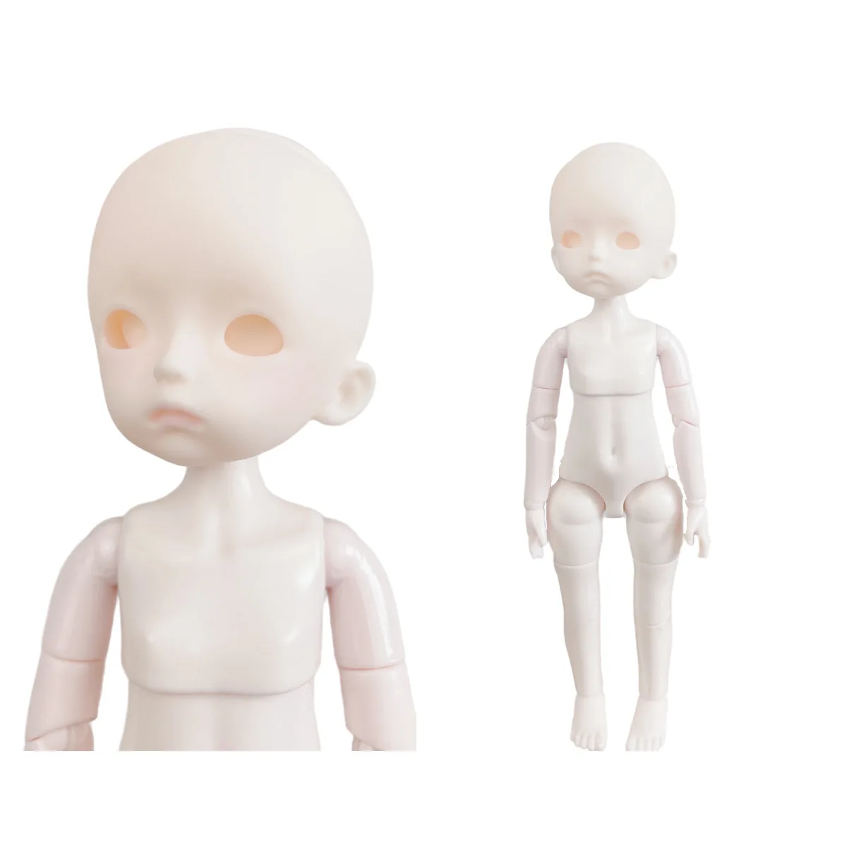 Neue Puppe Körper 1/6 Bjd Puppe Multi-gelenk Bewegliche Weiß Rosa Haut Körper Mädchen Mädchen Körper Zubehör Spielen Haus kleid Bis Spielzeug