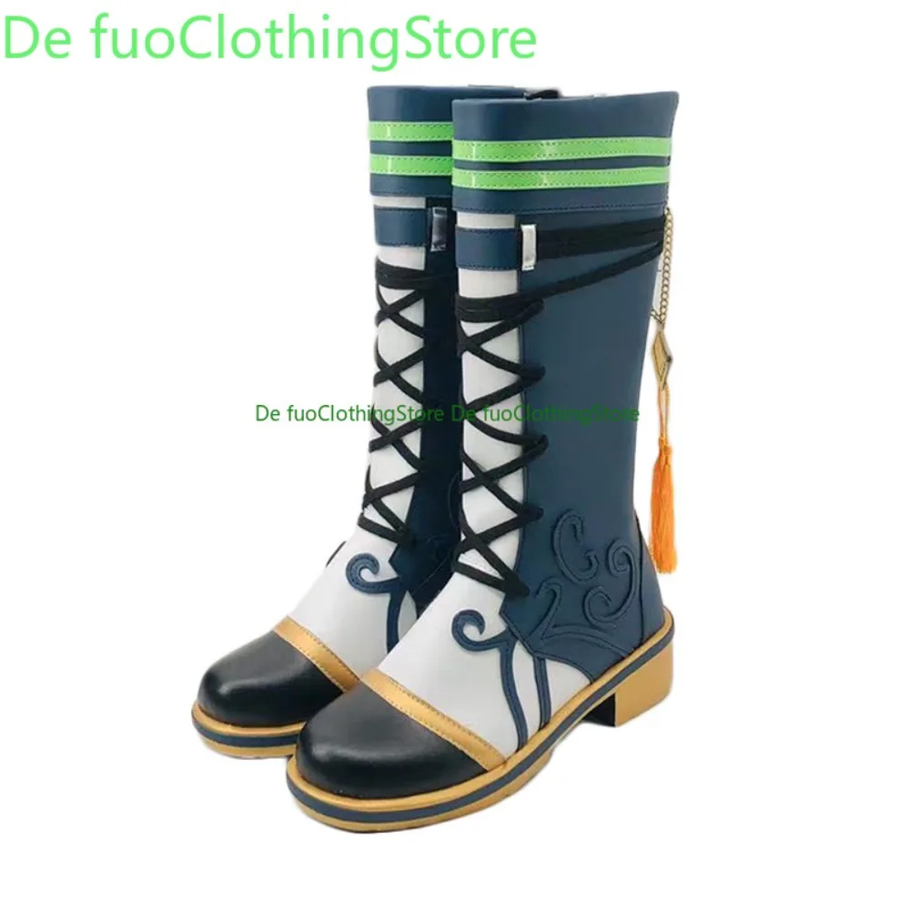 DefuoClothing Genshin Impact Tighnari Cosplay chaussures Anime bottes Anime jeu chaussures et bottes de jeu de rôle fête d'halloween