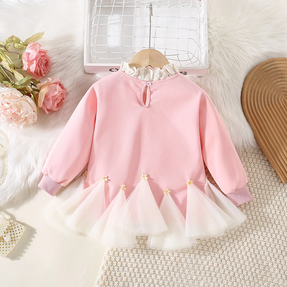 Children\'s Dress New Girls\' Autumn Dress Korean Version Western-Style Girl Baby Princess Dress