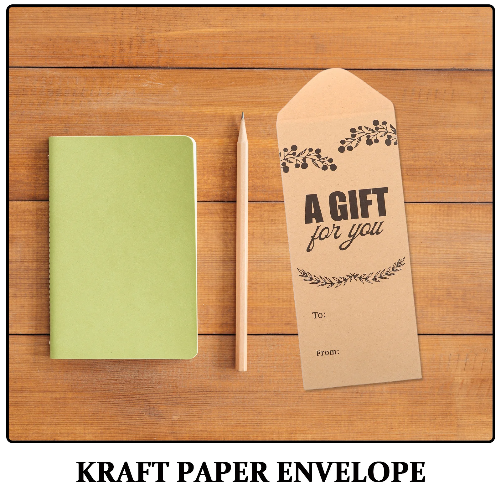 Extra Thick Kraft Envelope with Window Clear Film Patch Brown Reusable Packaging Bags for Invoices Statements Mailing