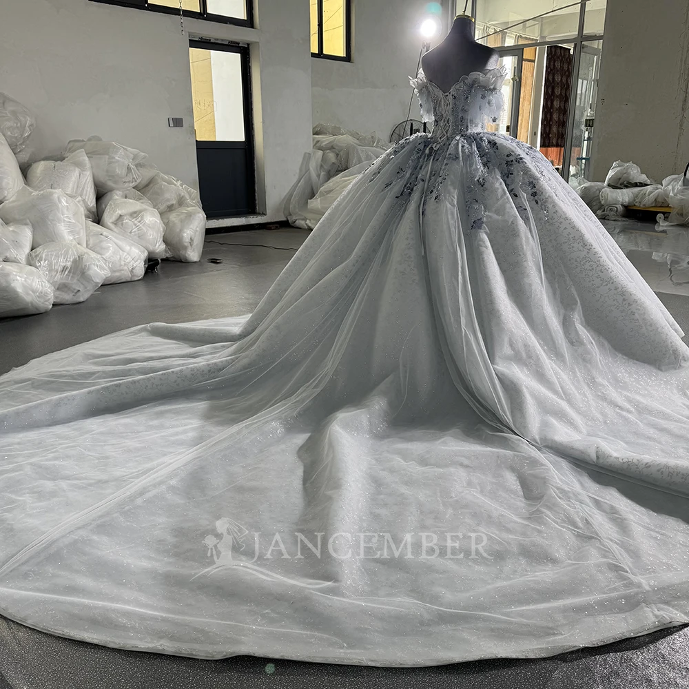 Robe de mariée à manches courtes, nouvelle collection Simple, dentelle Organza brodée, robes de mariée, grande taille, personnalisées