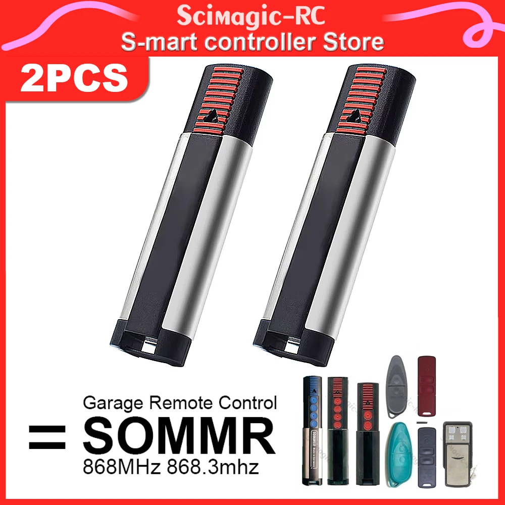 

2pcs/Pack SOMMER 4020 TX03 868-4 Garage Door Remote Control 868MHz Rolling Code 4 buttons Hand Transmitter Top Quality New
