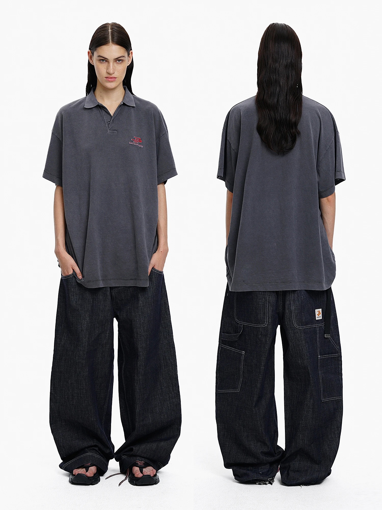 메이슨프린스 슈퍼 배기 오리지널 불 데님 레트로 90년대 스타일 롱 진 신상품 캐주얼 롱 팬트립 캐주얼 아우터웨어