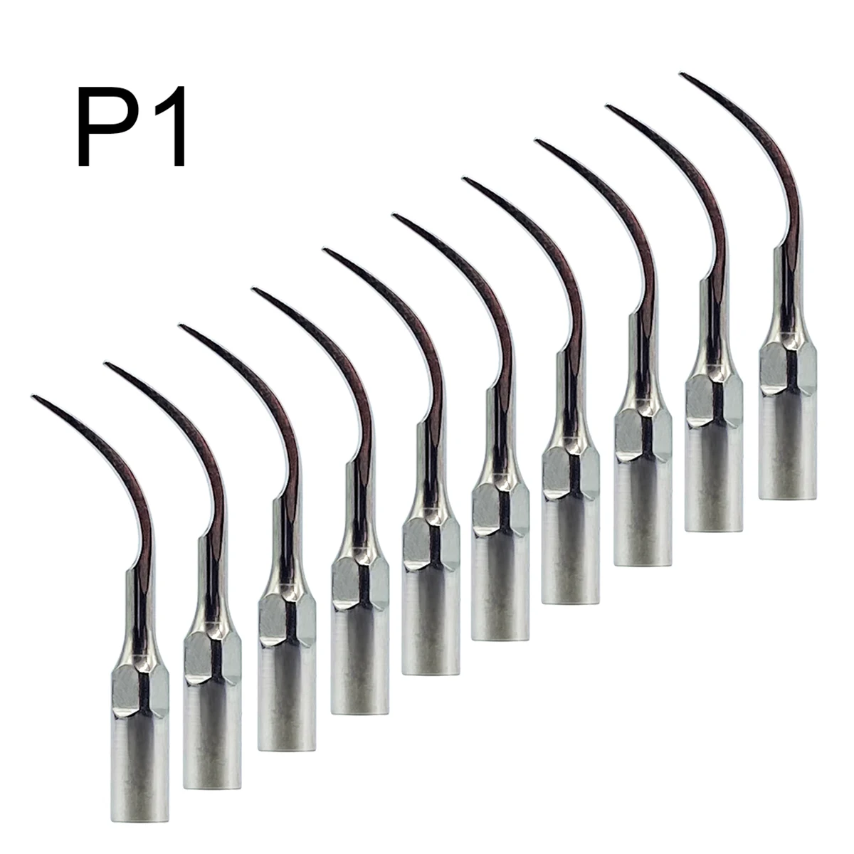 10Pieces P1 Dental Ultrasonic Scaler Scaling Tips Handpiece fit EMS Woodpecker UDS