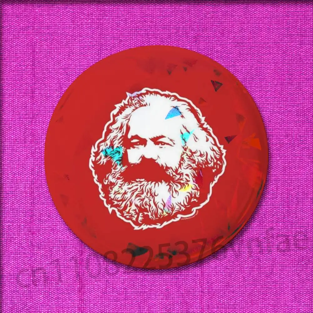 تشي غيفارا كارل ماركس شارة ل 32 مللي متر 25 مللي متر 44 مللي متر 75 مللي متر 58 مللي متر دبوس مستدير بروش شارة غطاء الديكور