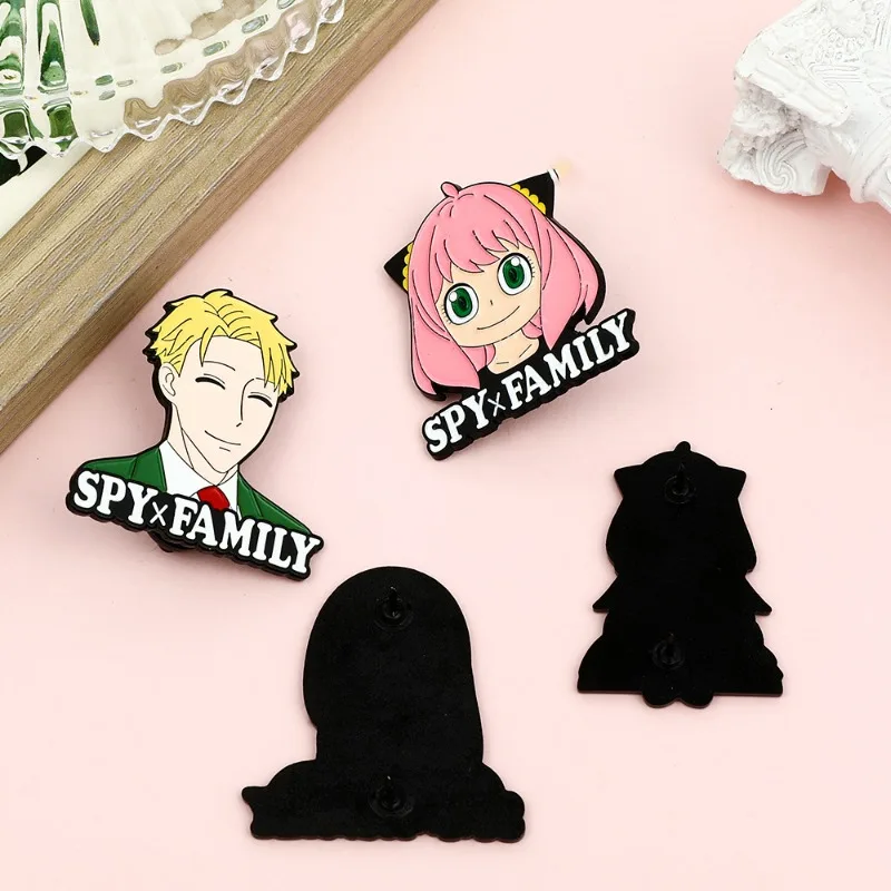 5 قطعة/المجموعة أنيمي جاسوس X الأسرة دبابيس معدنية بروش الشفق أنيا مزور يور مزور شارة مينا بروش حقيبة ظهره الديكور هدية