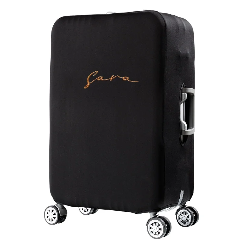 Luggage Protection Cover Travel Suitcase Dust Cover Pull Rod Leather Case Cover Anti Loss Embroidery Customized Name