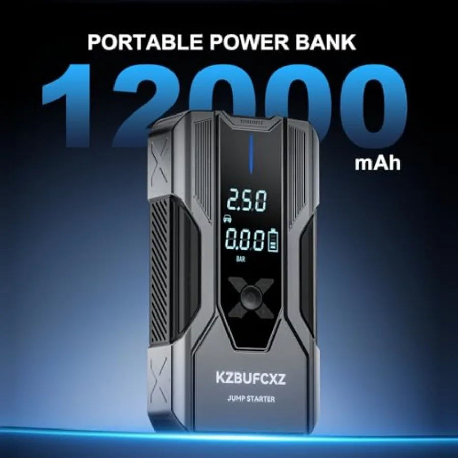 سيارة الانتقال كاتب مع ضاغط الهواء 26800 مللي أمبير بطارية معززة حزمة و 150PSI منفاخ الإطارات للسيارات SUV شاحنة 4000A الذروة 12 فولت J