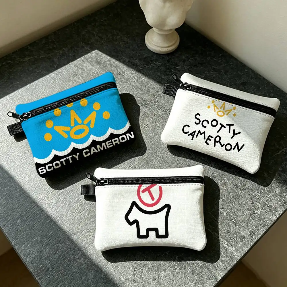 Brand Fashion S-Scotty-ES C-Cameron-ES Waterproof Zipper Coin Purse Lightweight Hanging Key Pouch Card Holder For Daily Use