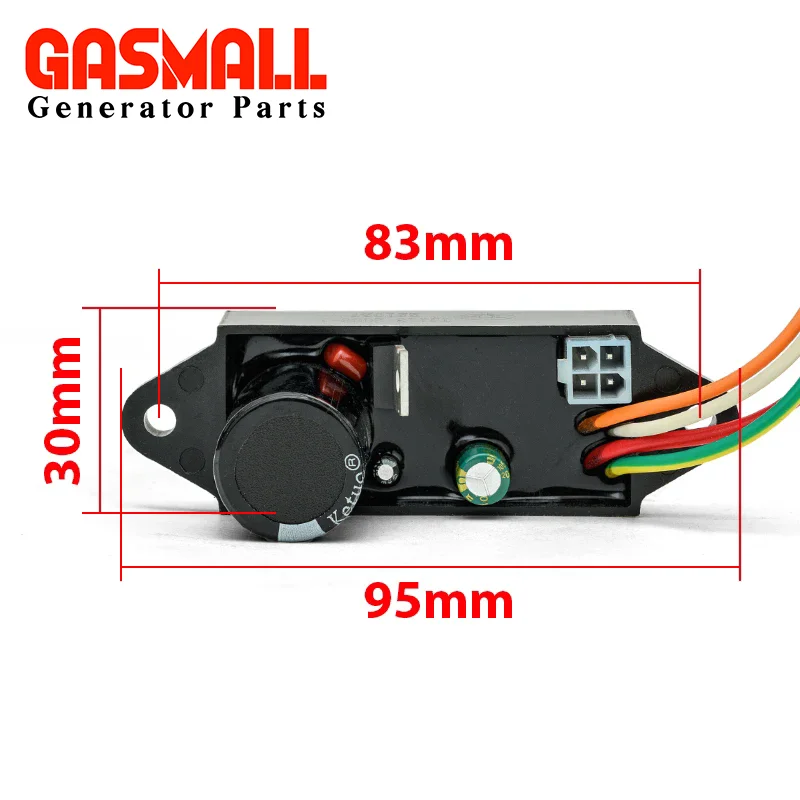 Imagem -02 - Regulador de Tensão Automático e Ignitor Fios Gerador Tj11320091-a Avr Peças Estabilizadoras para Loncin