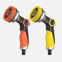 Lawn Spray Watering 8 Spray Modes Garden Tools For Garden Washing Car High Pressure Water Tool Adjustable Hose Sprinkle Nozzle