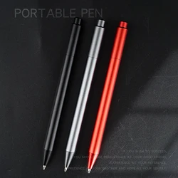 Super fine light CNC Aluminum metal knock ballpoint pen self defence survival tool breaker EDC