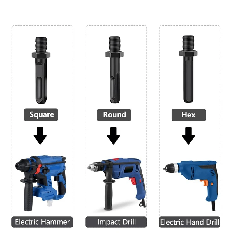 Firewood Log Splitter Drill Bit 32MM+42MM Heavy Duty Screw Cone Driver Wood Splitter Carbon Steel 1Set