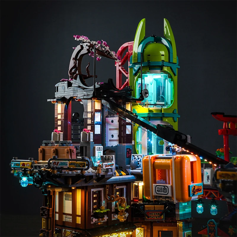 Lazishi LED Light 71799 Set for NINJAGO ® City Markets building block dedicated light (only including lighting accessories)