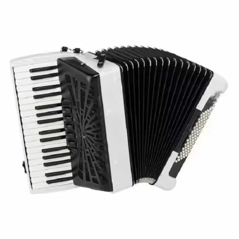 Sale offer 72 Black Bellows Red Accordion