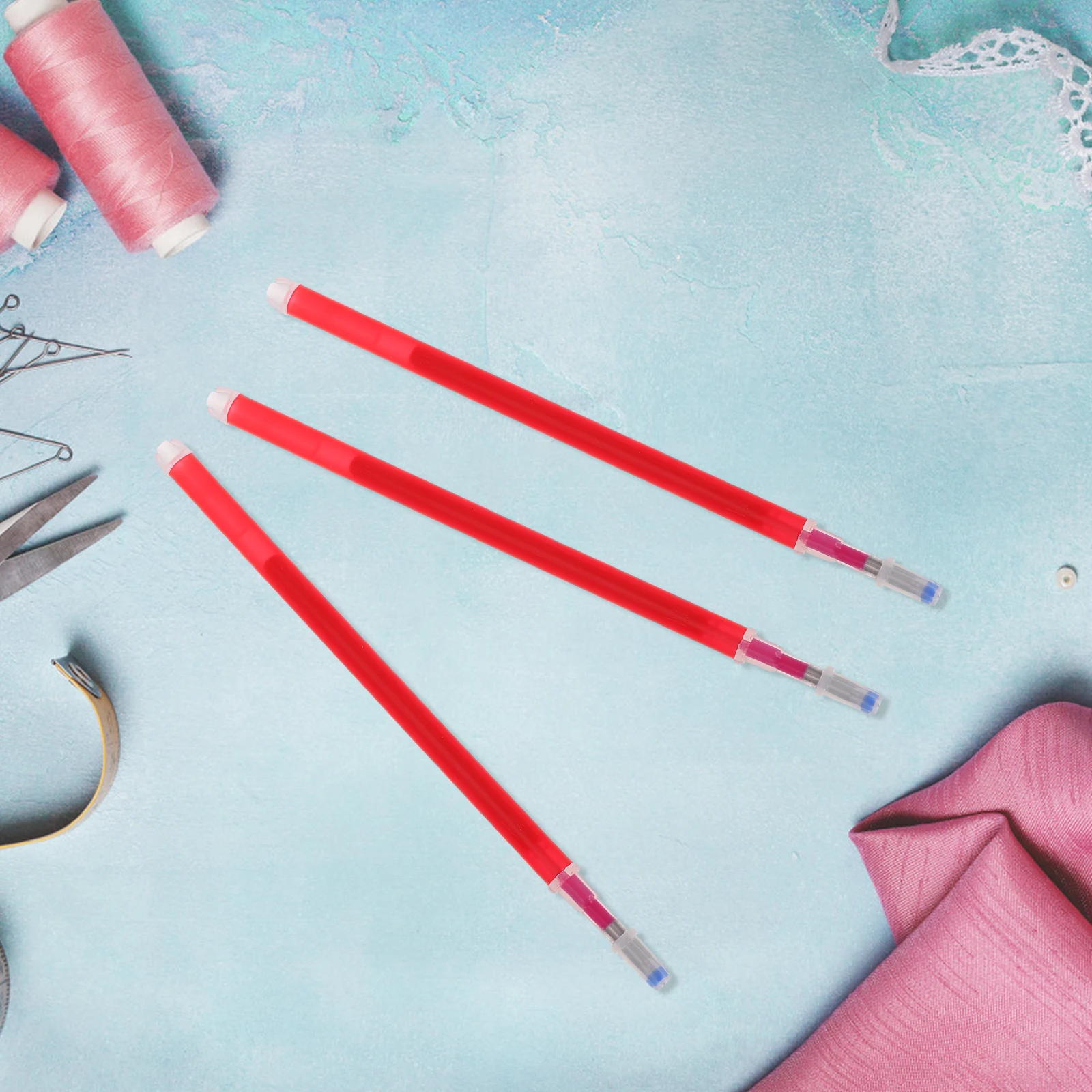 100 قطعة أقلام تحديد النسيج الحرارة قابل للمسح الحرارة المنشط تختفي الحبر لخياطة اللحف التطريز تختفي القلم #3